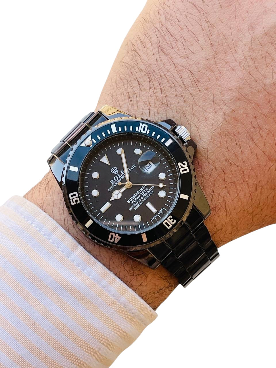 Black Ro.lex Watch