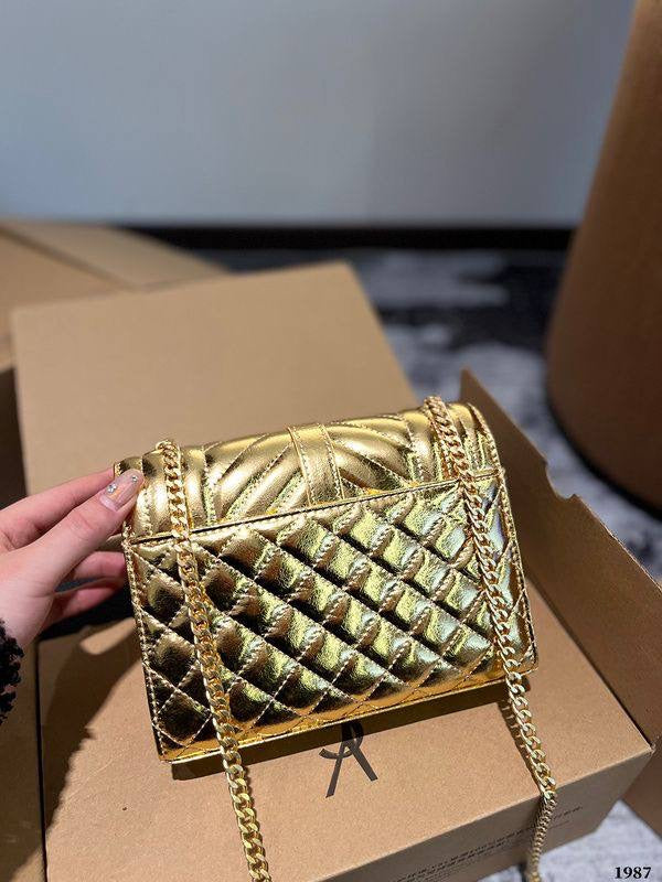 Y S L GOLD BAG