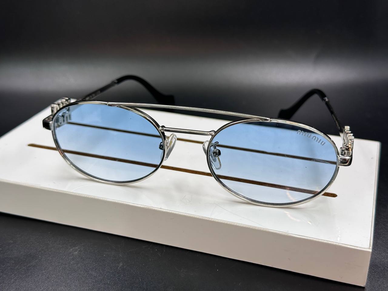 miu-miu blue sunglasses