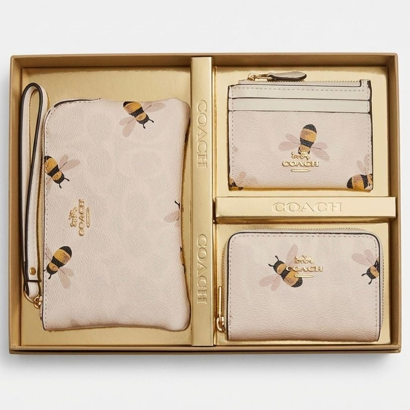Co-ach bee wallet box
