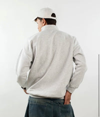 QUARTER ZIPPER - GREY