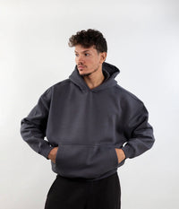 Dark grey basic hoodie