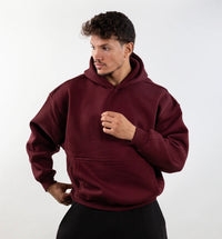 Burgundy basic hoodie