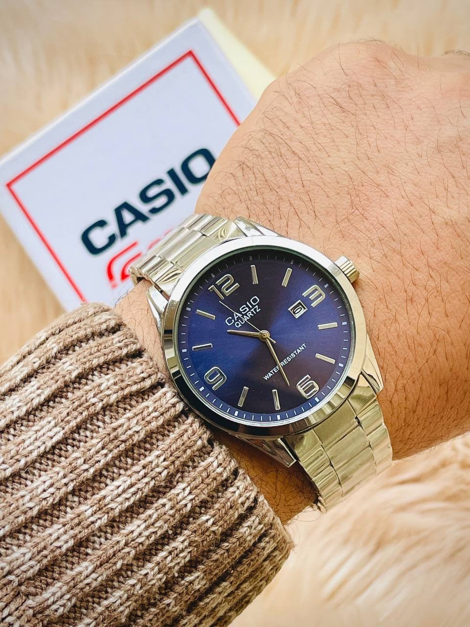 BLUE CASIO WATCH