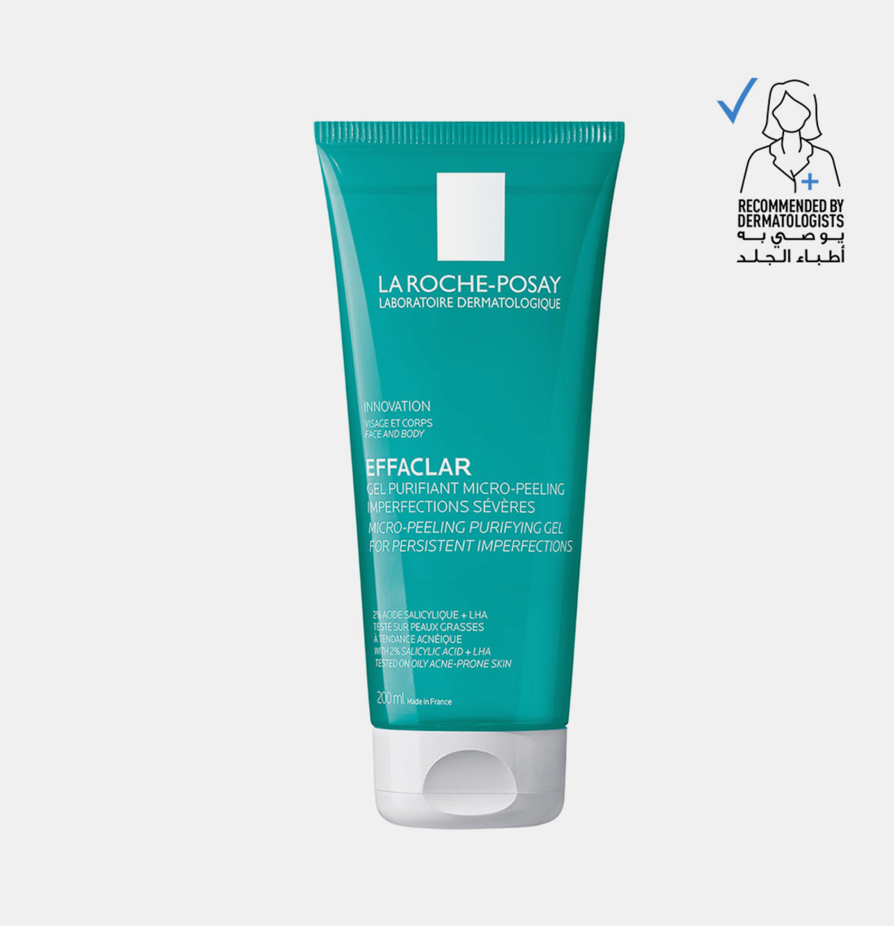 La Roche-Posay Effaclar Micropeeling
Cleansing Gel with Salicylic Acid For Oily
Skin, 200ml