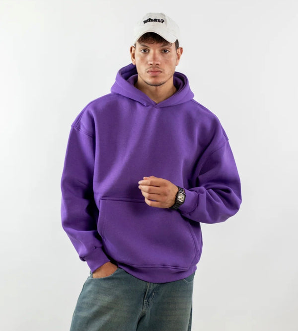 Purple basic hoodie