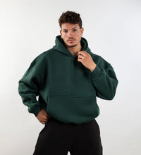 Darkgreen basic hoodie