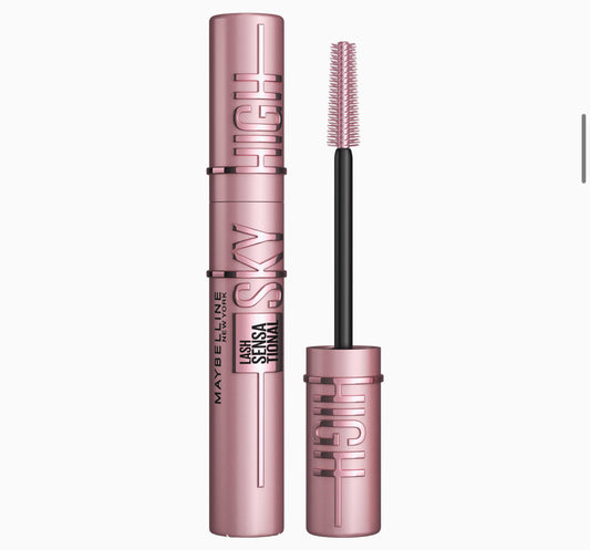 Maybelline New York Black Mascara for Extremely Long Eyelashes Lash Sensational Sky High Mascara Very Black 7.2ml