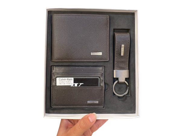 CK  BROWN WALLET BOX