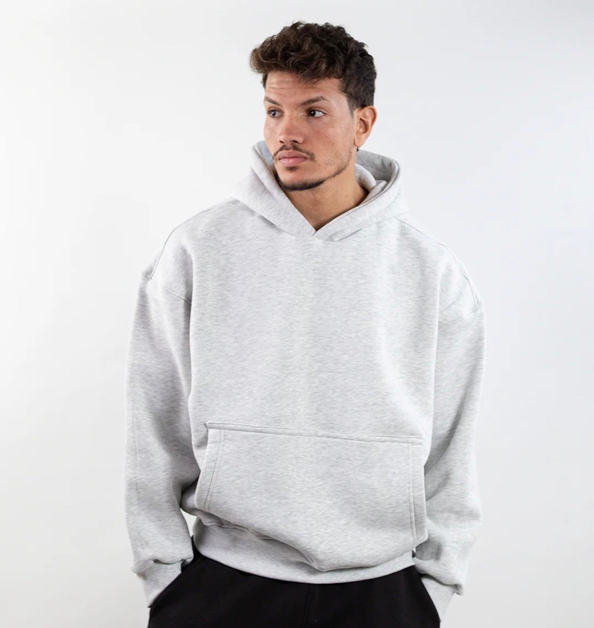 Light Grey basic hoodie