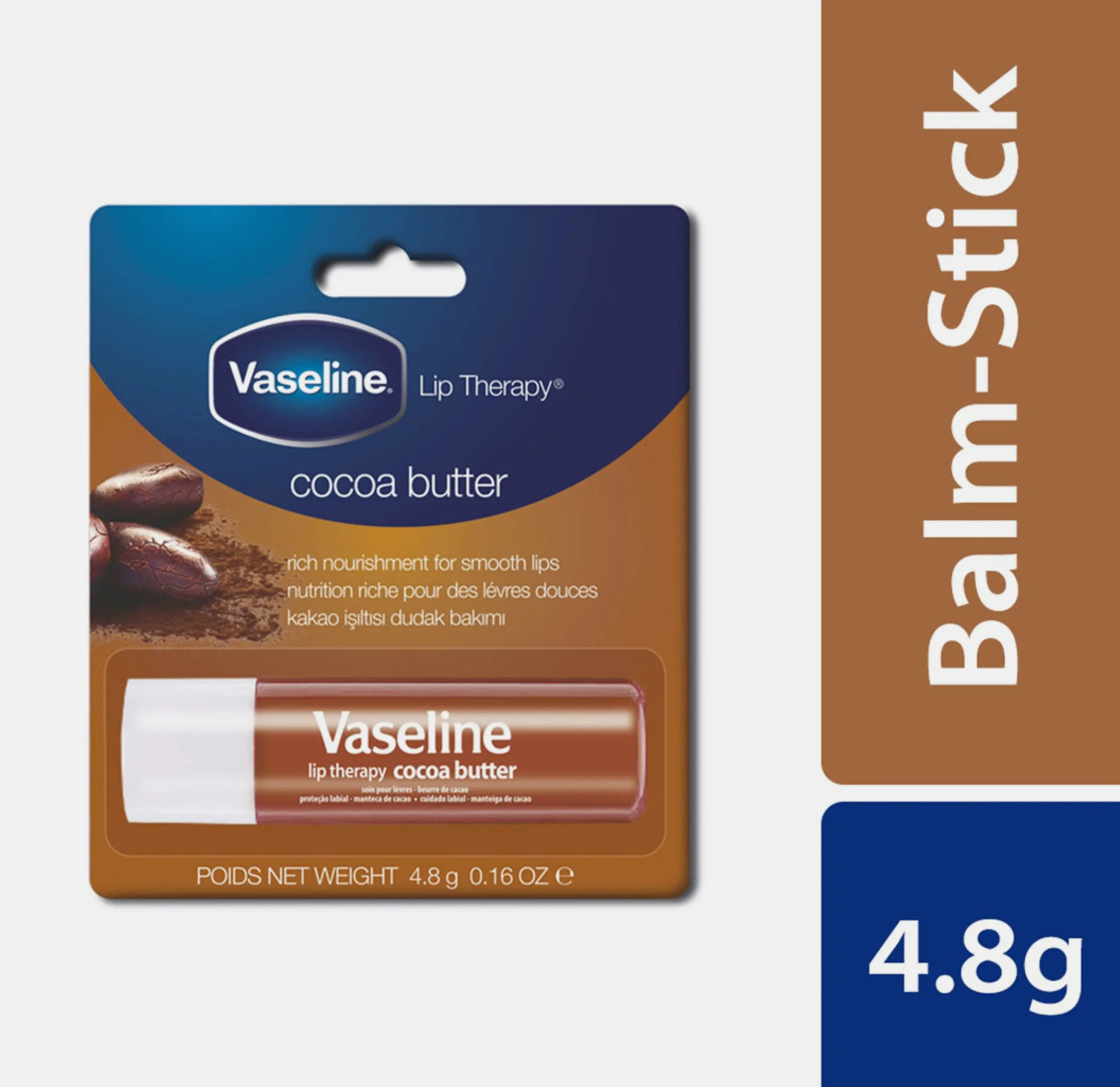 Vaseline Cocoa Butter Lip Therapy Balm,
4.8g