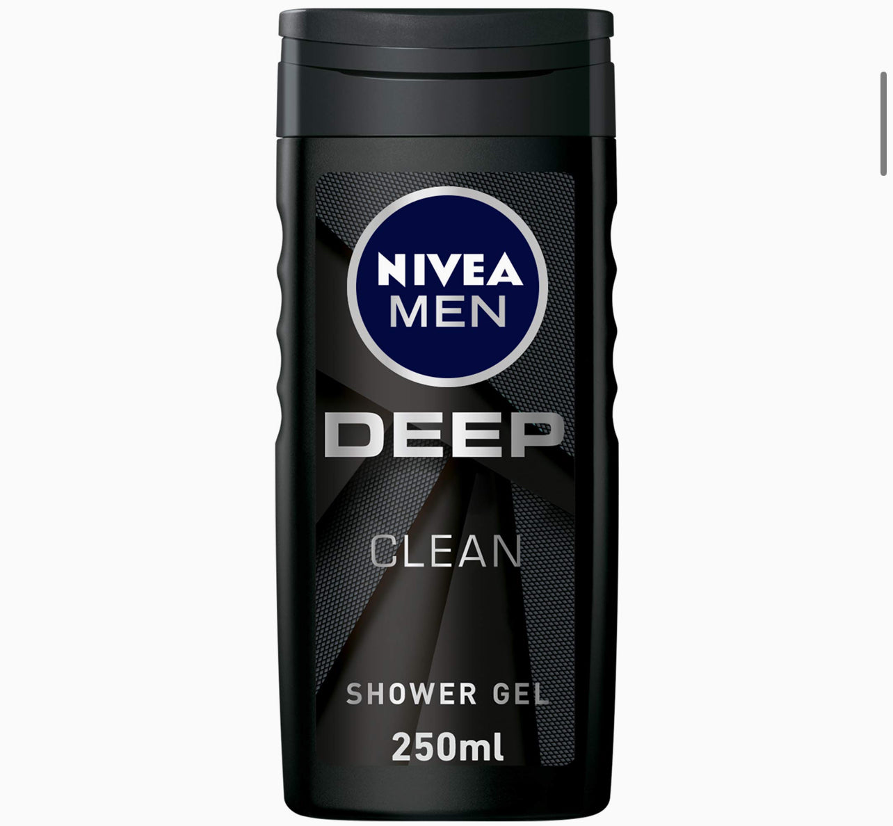 NIVEA MEN DEEP Shower Gel 3in1, Micro-Fine Clay, Woody Scent, 250ml