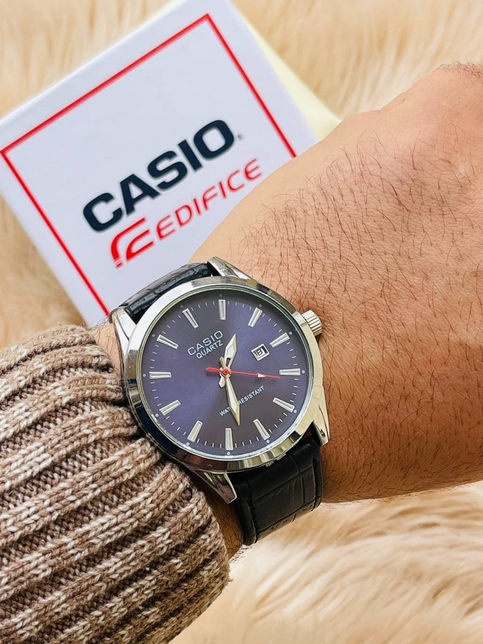 BLUE CASIO-WATCH