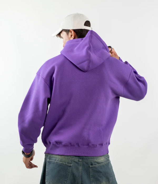 Purple basic hoodie