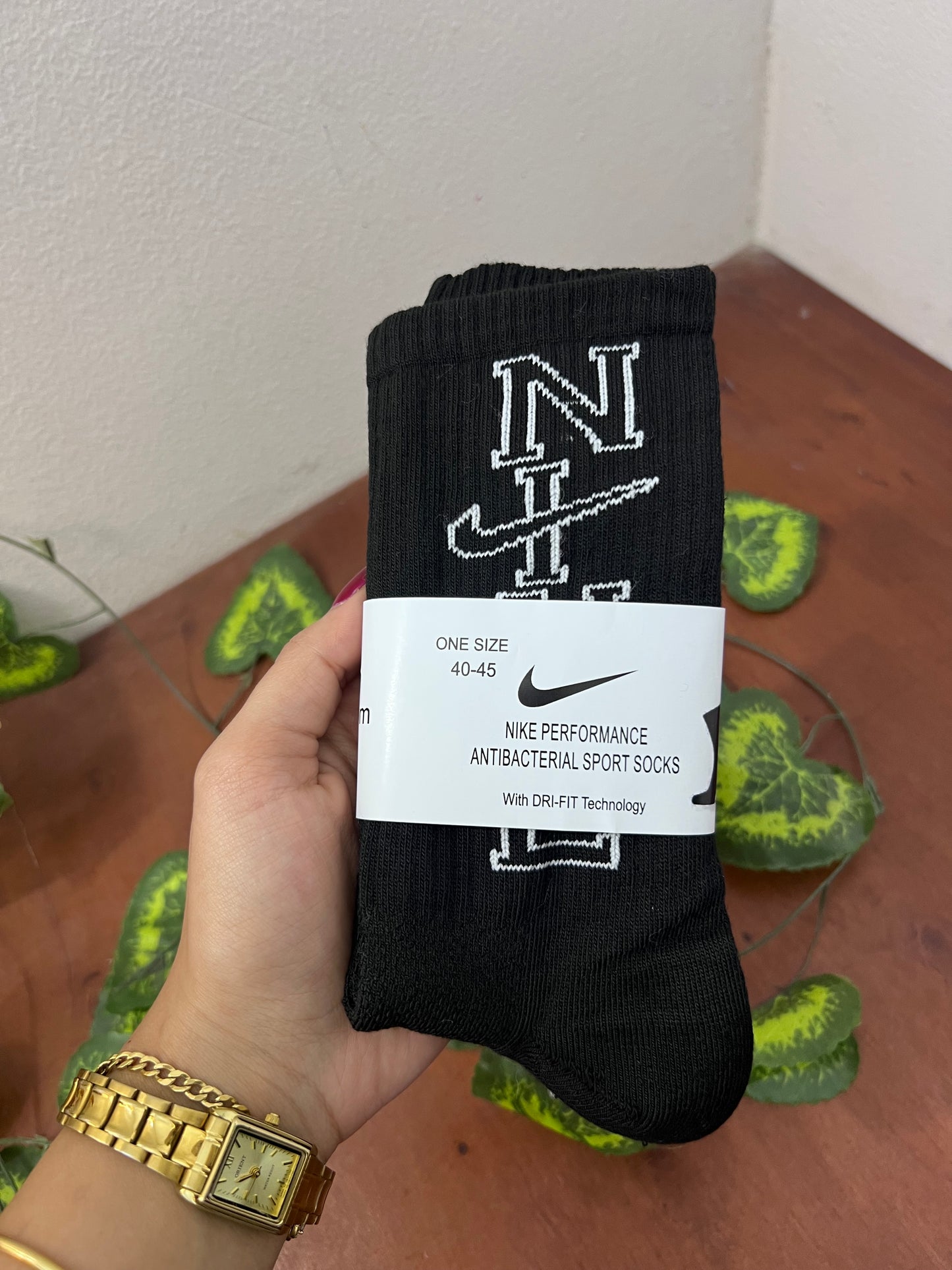 Nike black socks
