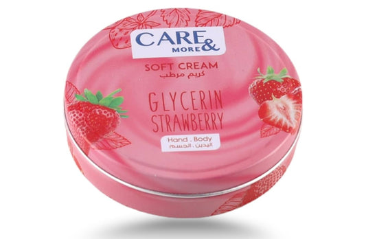 Care & more soft cream with glycerin 75 ml strawbery