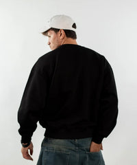 BOXY FIT CREW-BLACK