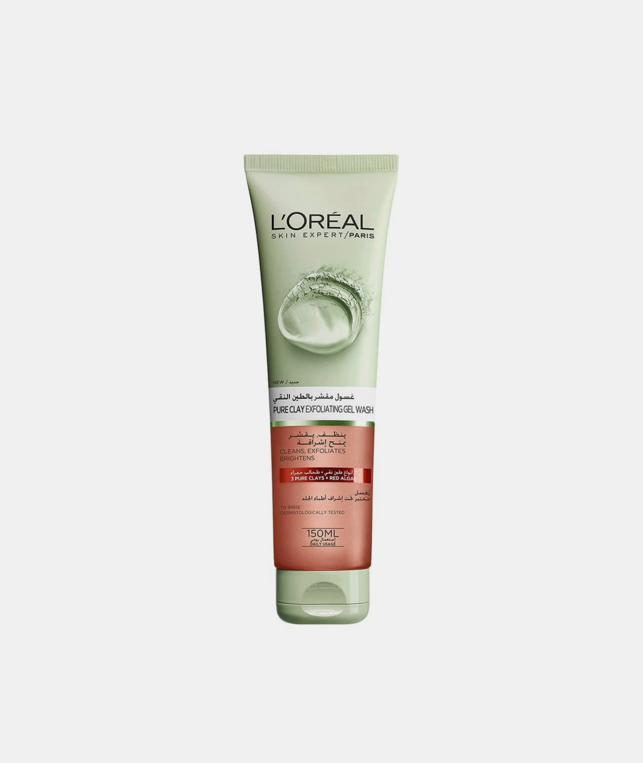 L'Oreal Paris Pure Clay Gel Wash Exfoliates & Brightens / Exfoliating / Dry Skin / Red
150ml