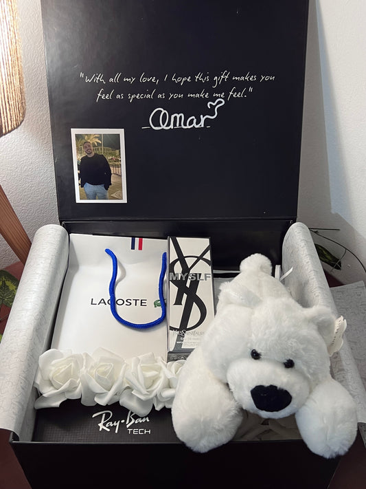 WHITE TEDDY BOX