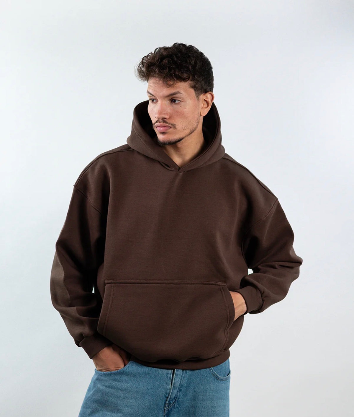 Brown basic hoodie