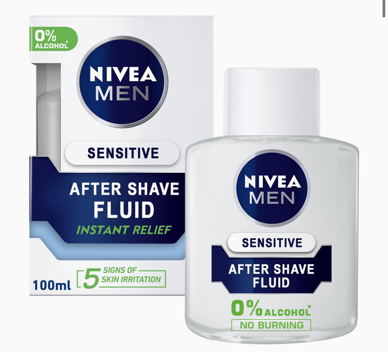 NIVEA MEN After Shave Fluid, Sensitive, 100ml