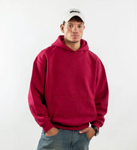 Red basic hoodie