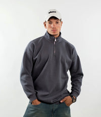 QUARTER ZIPPER - DARK GREY