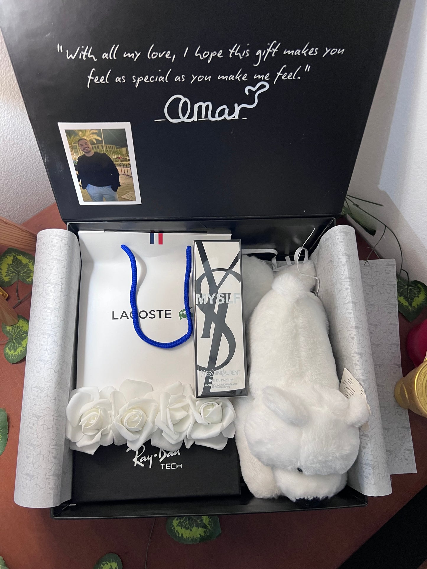 WHITE TEDDY BOX