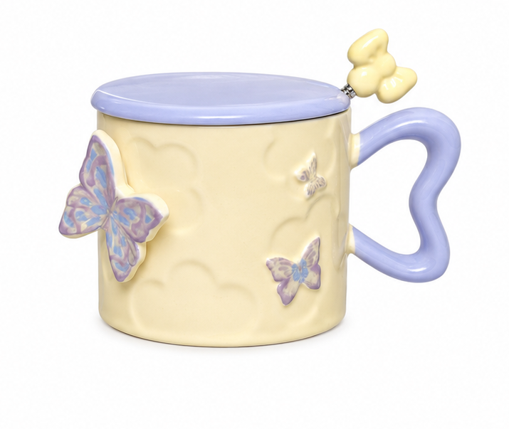 Purple Butterfly Mug