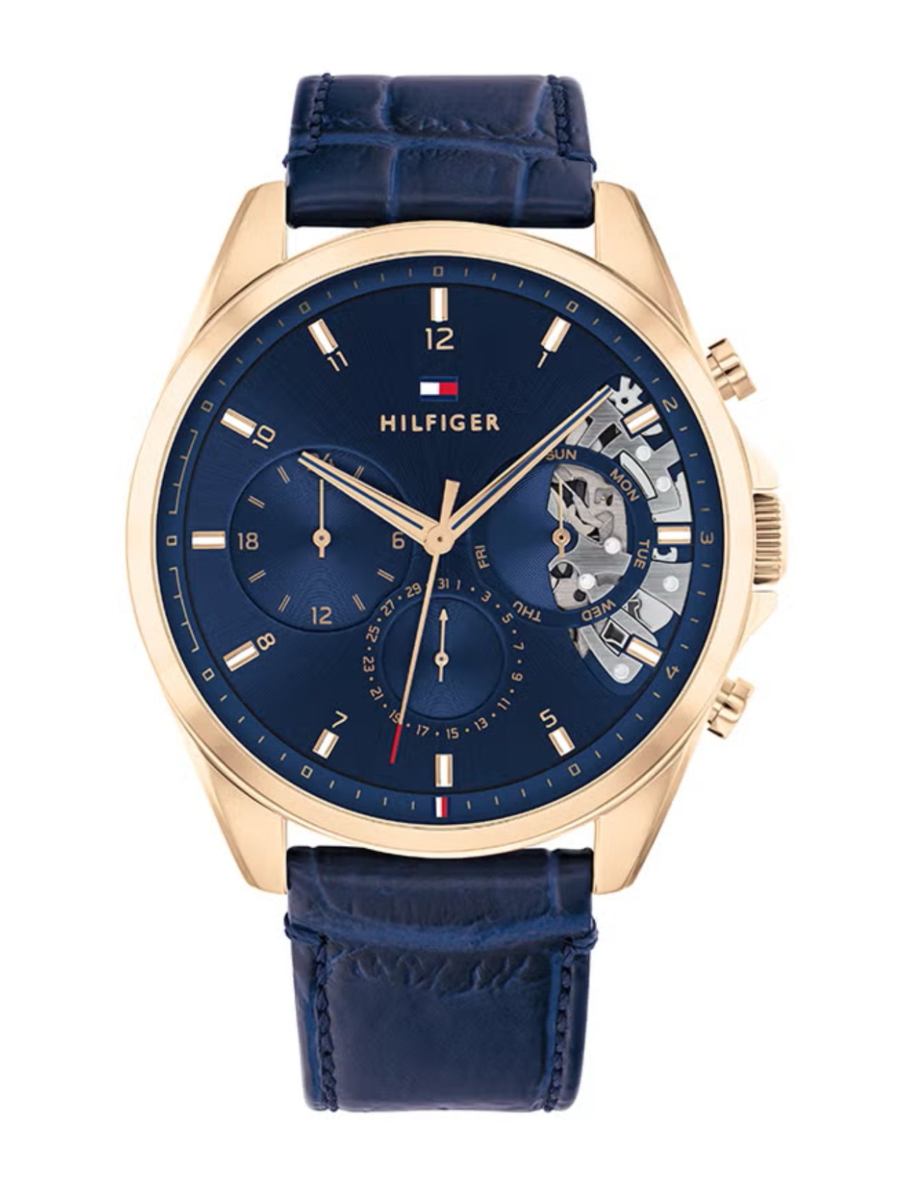 Men's Leather Analog Watch-1710449