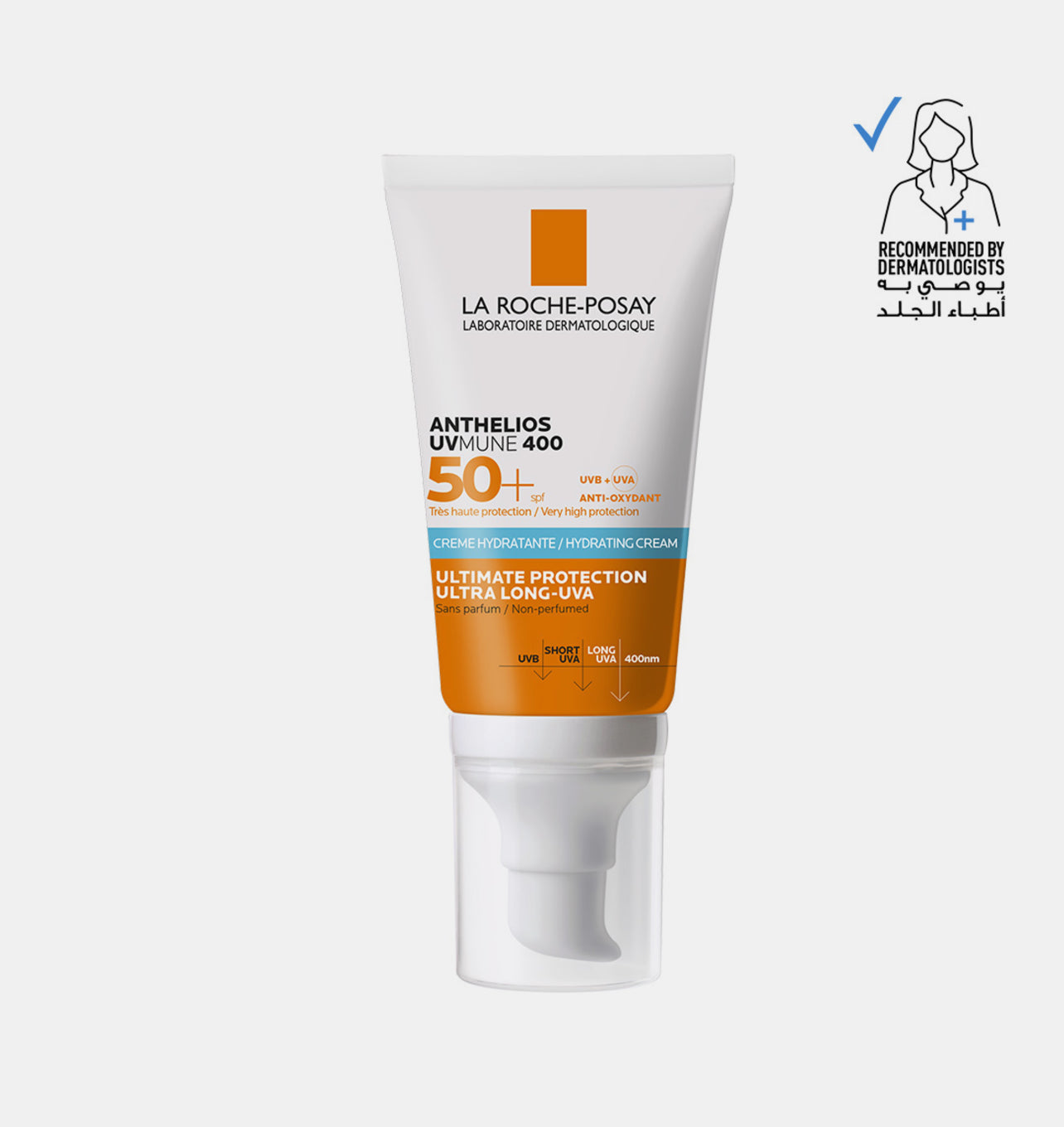 La Roche-Posay Anthelios UVMune 400
Moisturizing Sunscreen SPF50+, 50ml
