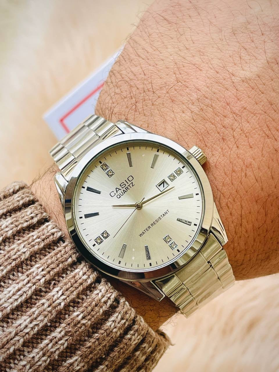 SILVER CASIO WATCH
