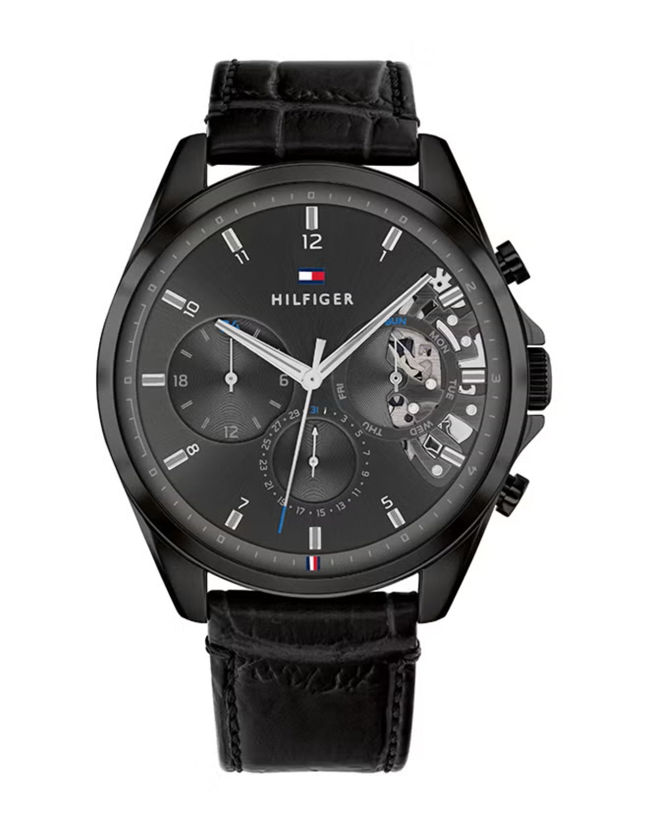 Men's Leather Analog Watch-1710449