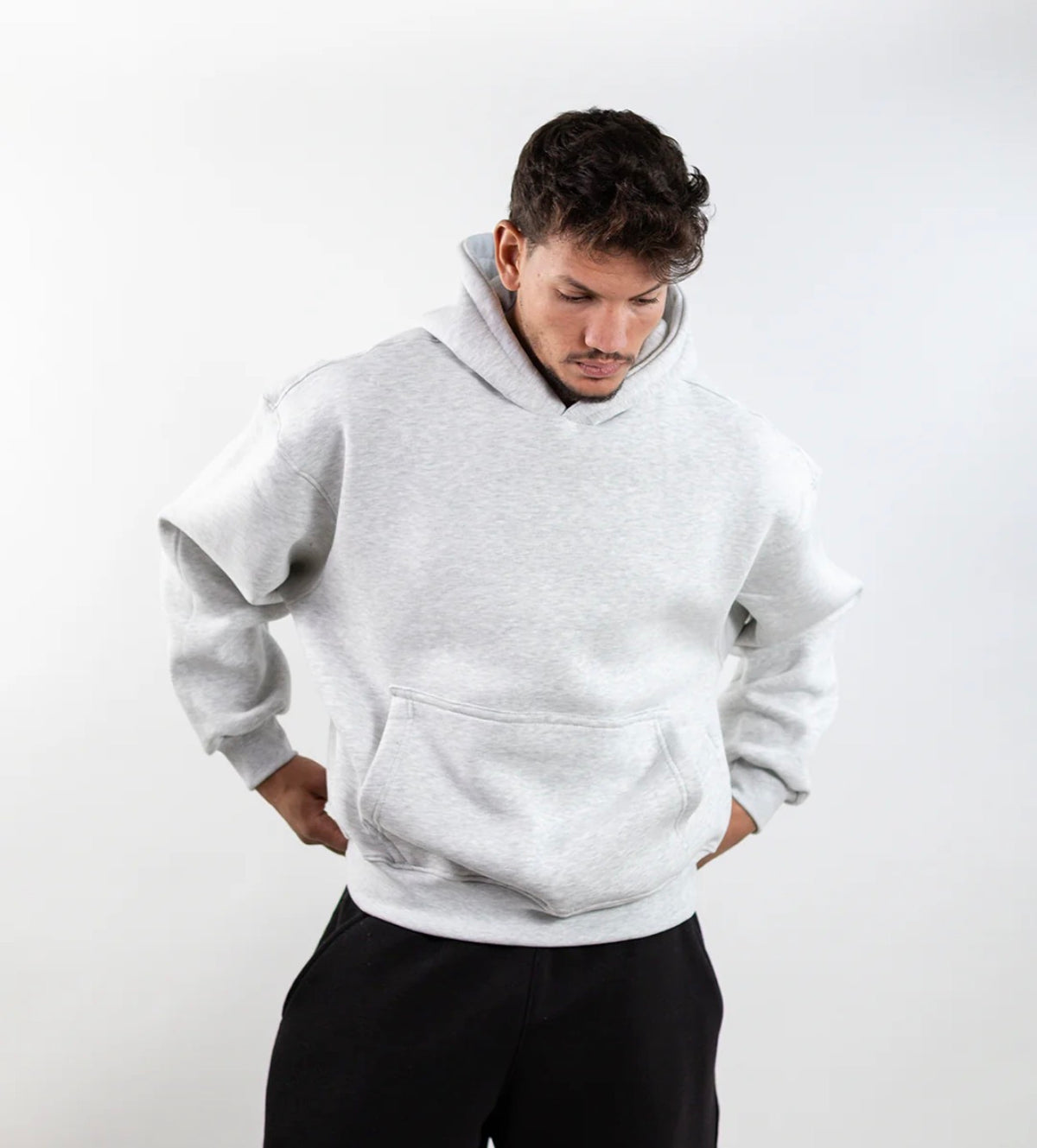 Light Grey basic hoodie