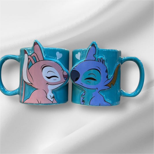 Stitch couple mug