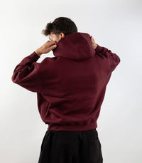 Burgundy basic hoodie