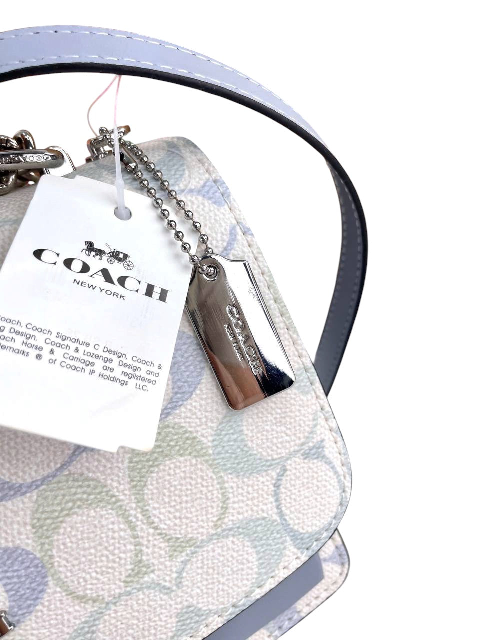 Co-ach babyblue cross bag