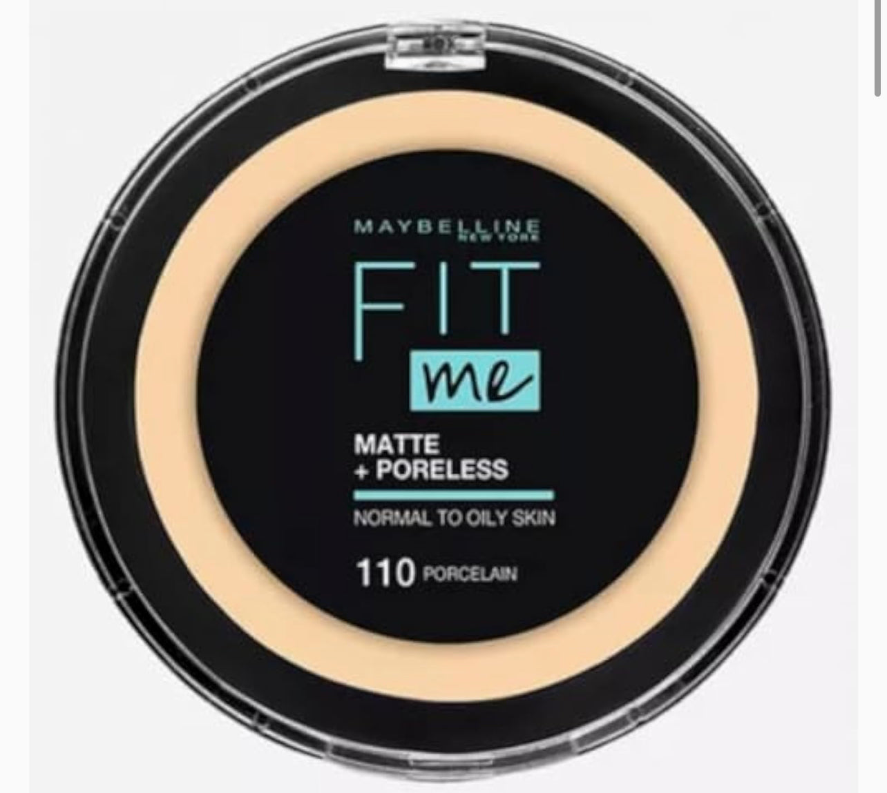 Maybelline New York Fit Me Matte and Poreless Compact Face Powder - 110, Porcelain