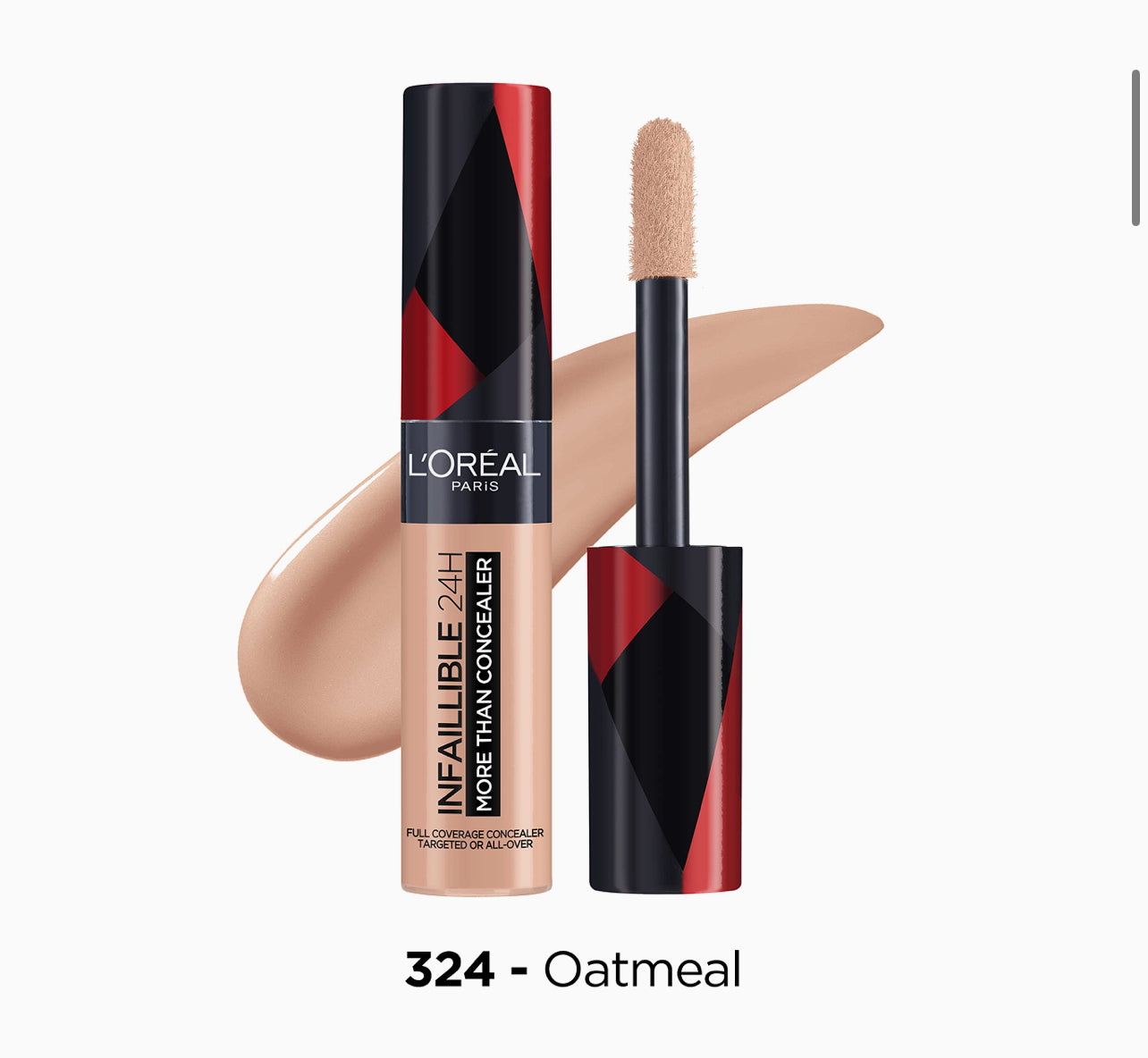 L’Oréal Paris Infaillible More Than Concealer 330 Pecan- Waterproof, Full Coverage