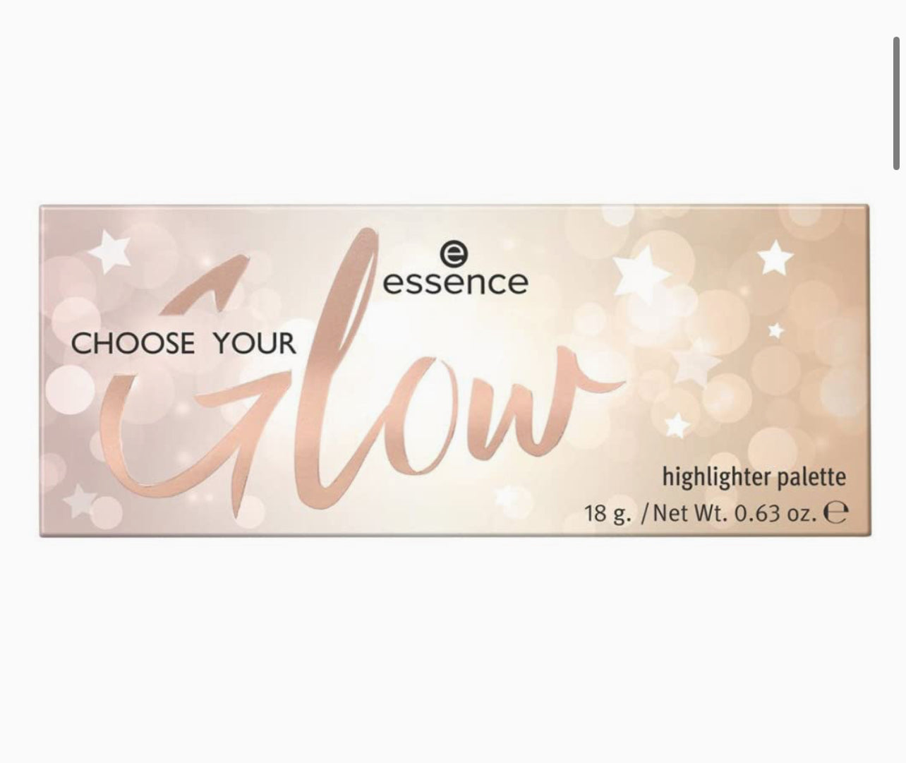 Essence CHOOSE YOUR Glow highlight. palette