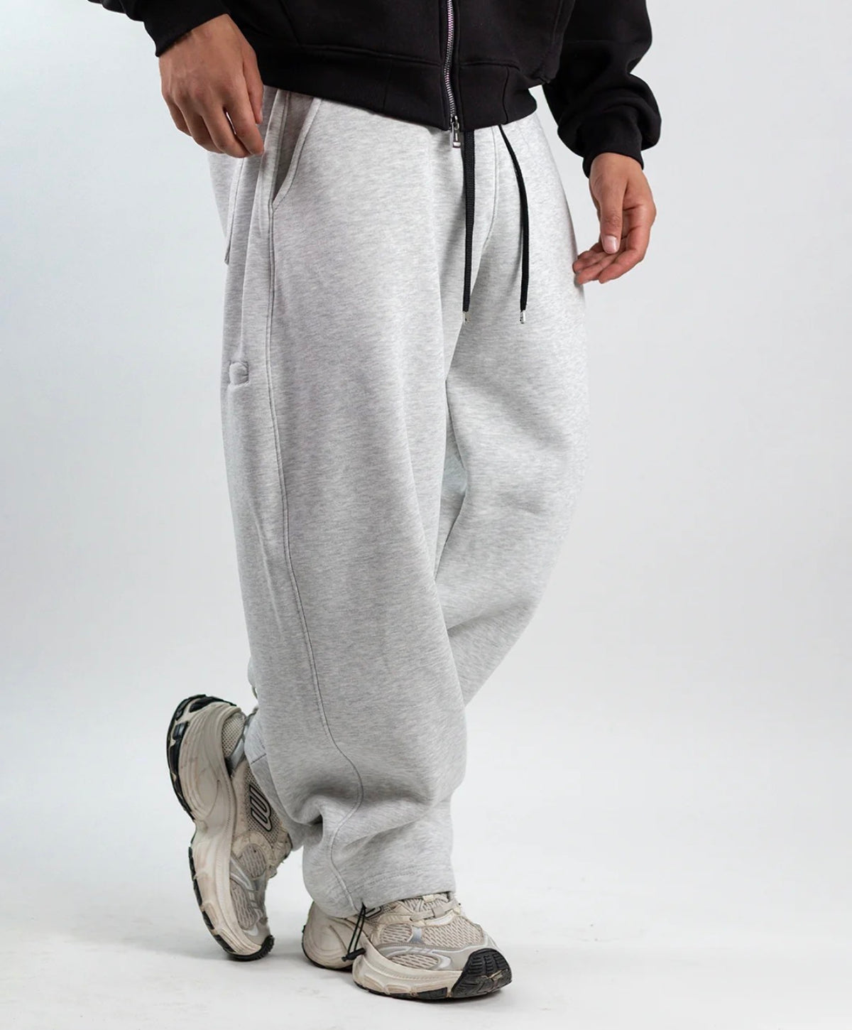 BALLON PANTS-LIGHT GREY